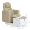 Fotel kosmetyczny SPA do pedicure Sillon Elysia beżowy
